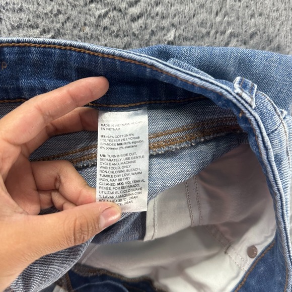 Chico's So Slimming Jeans Womens 14 Cotton Denim Cropped Straight Faded Slim Fit - Picture 5 of 11